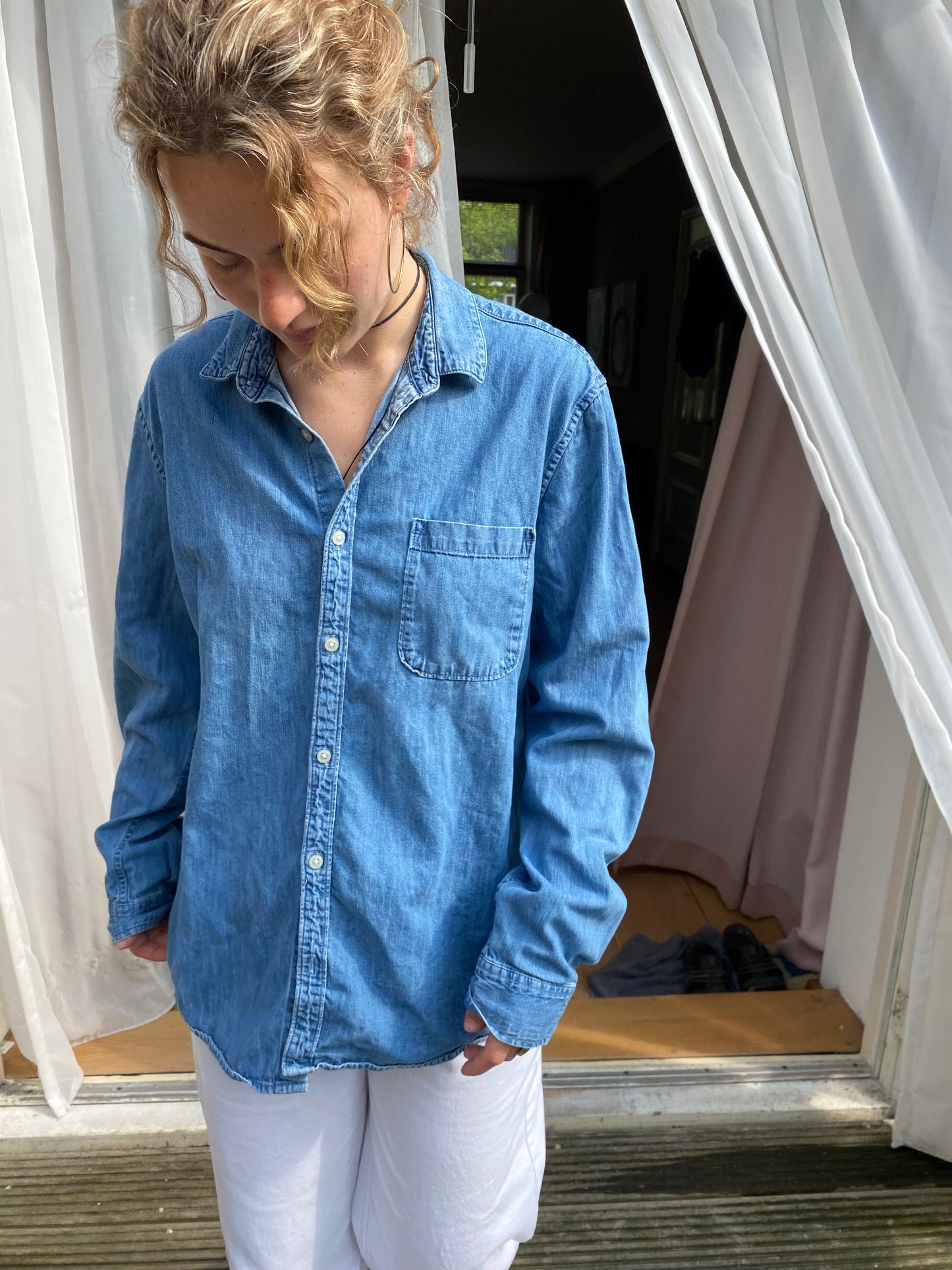 Upcycled blouse - Denim