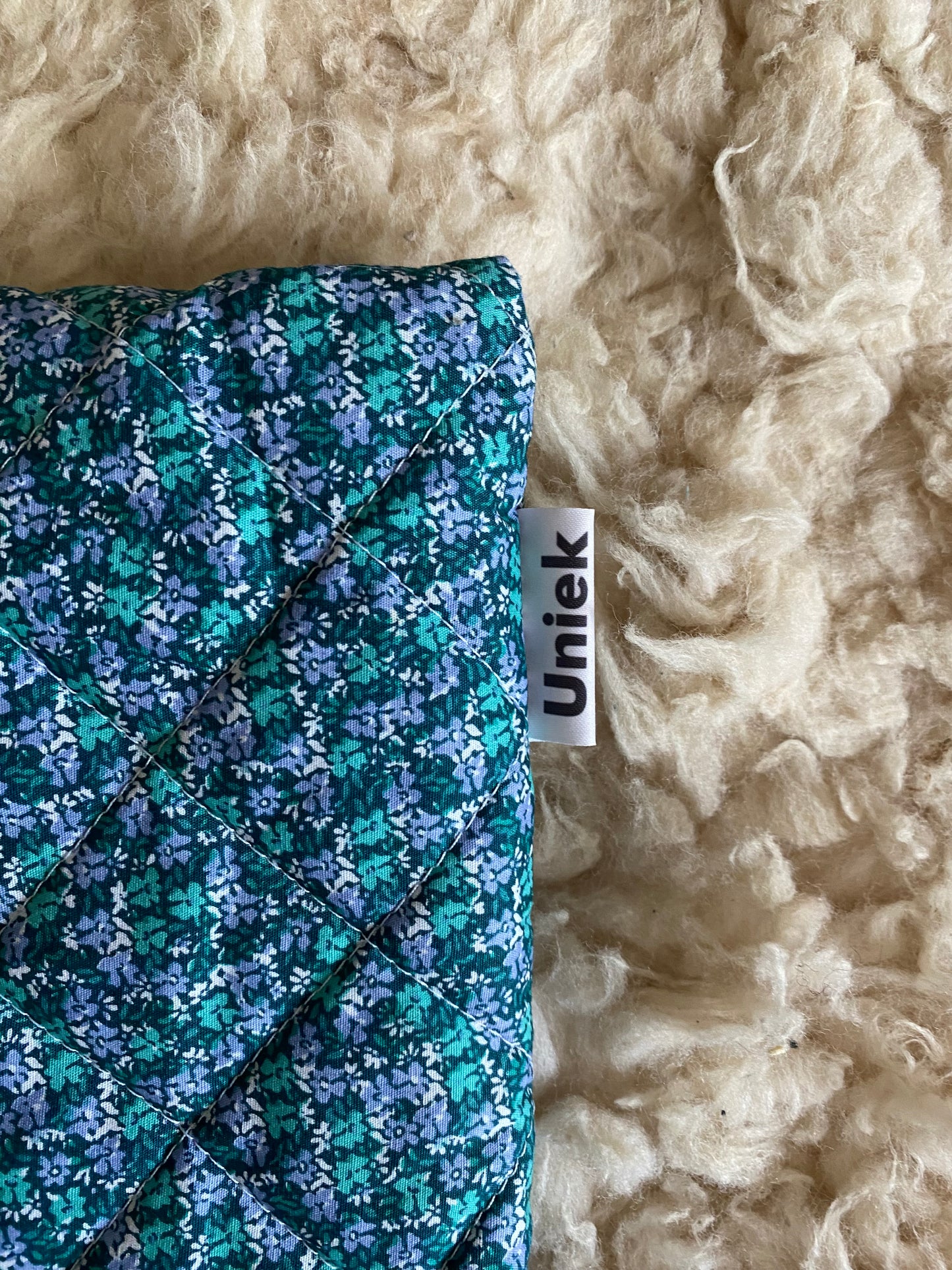 Laptopsleeve XL - Blue flowers