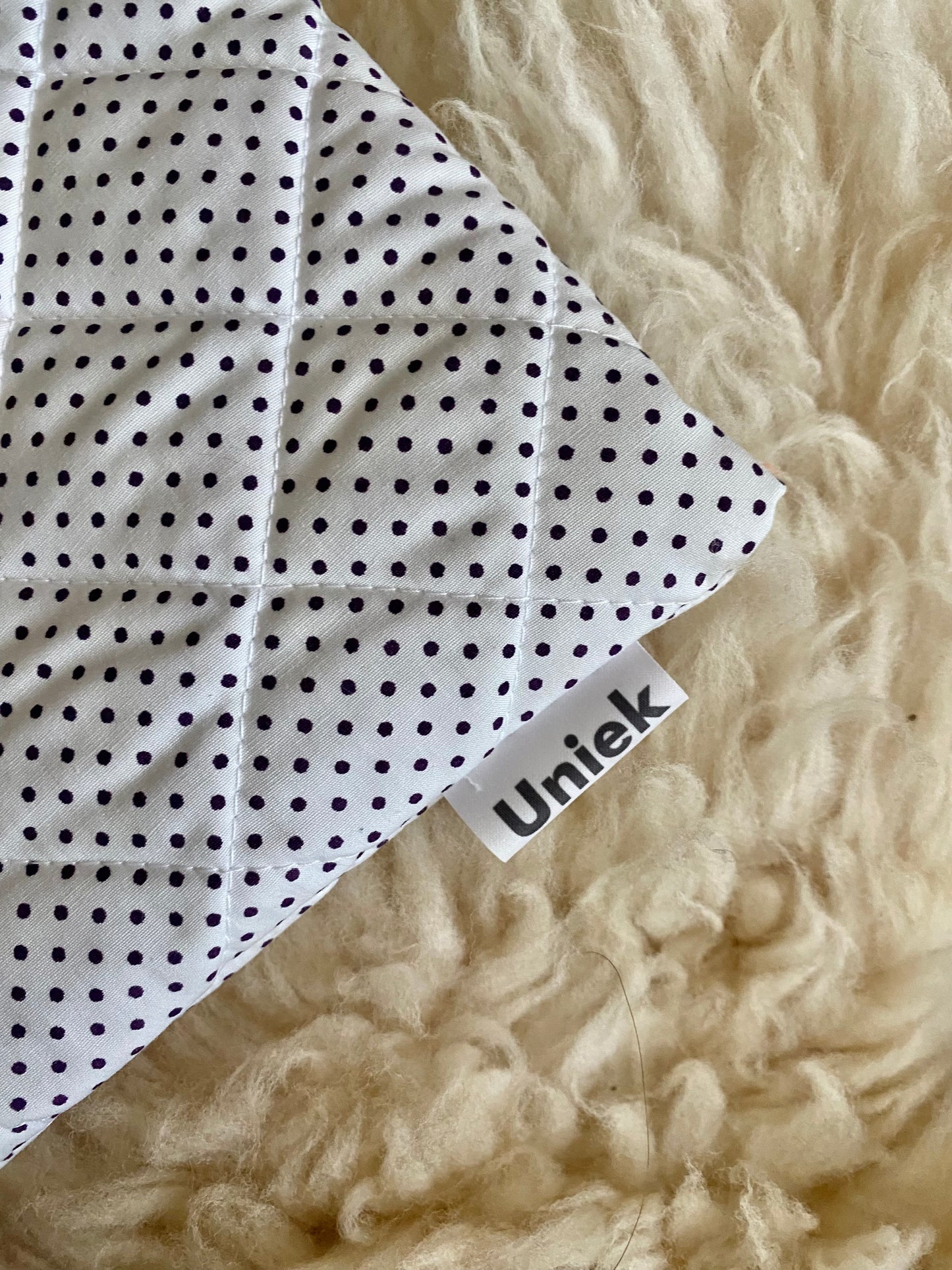 Laptopsleeve - purple polka dot