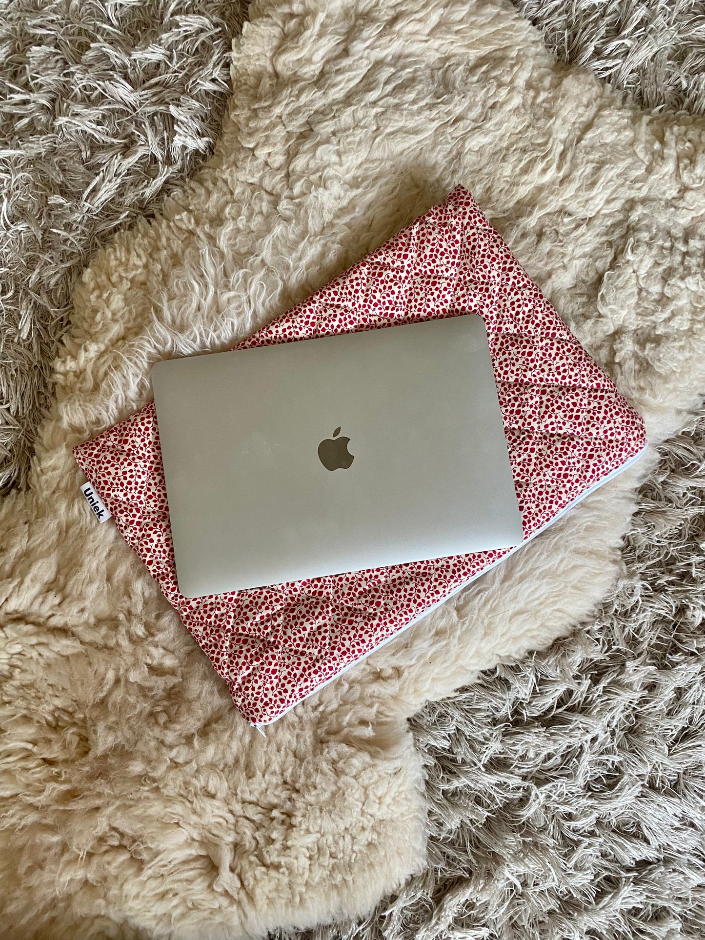 Laptopsleeve XL - Red flowers