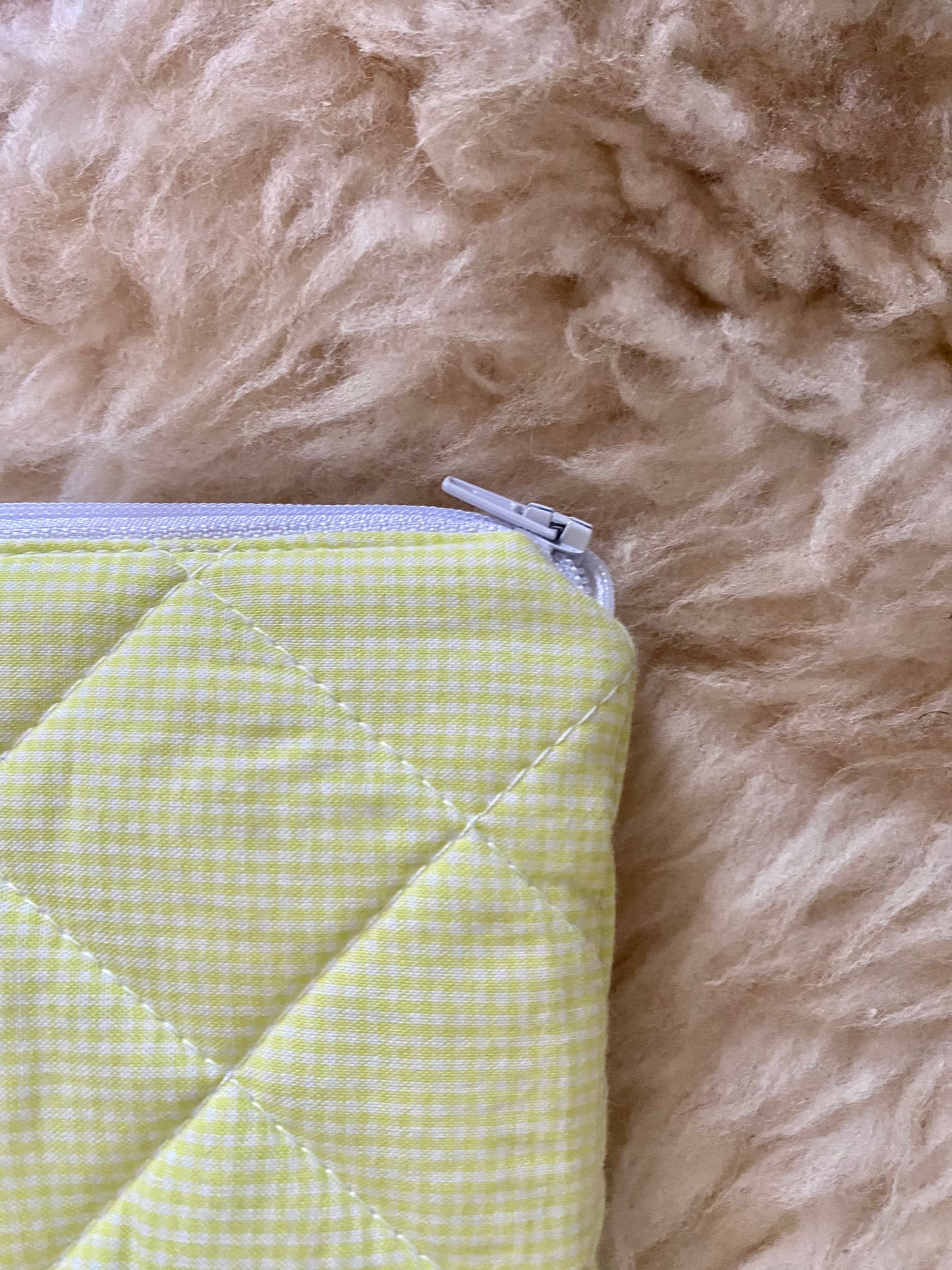 Laptopsleeve - Neon gingham
