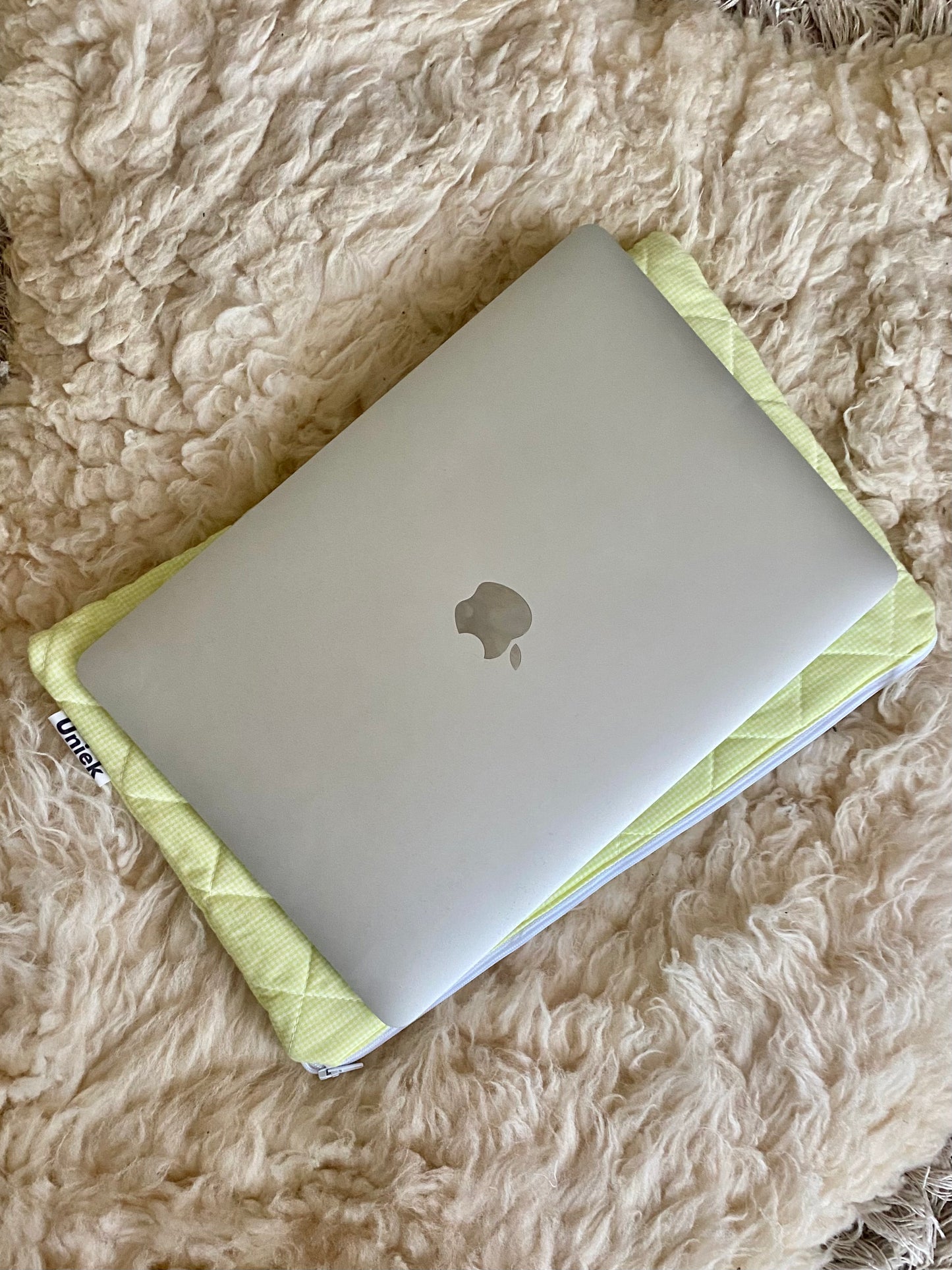 Laptopsleeve - Neon gingham