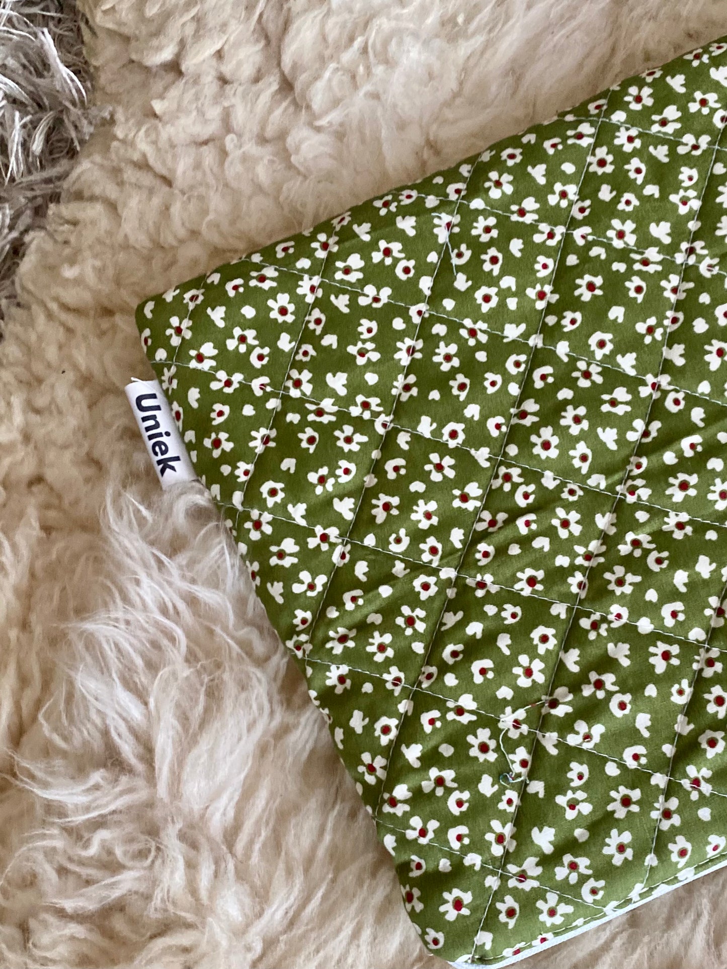 Laptopsleeve - Green flowers