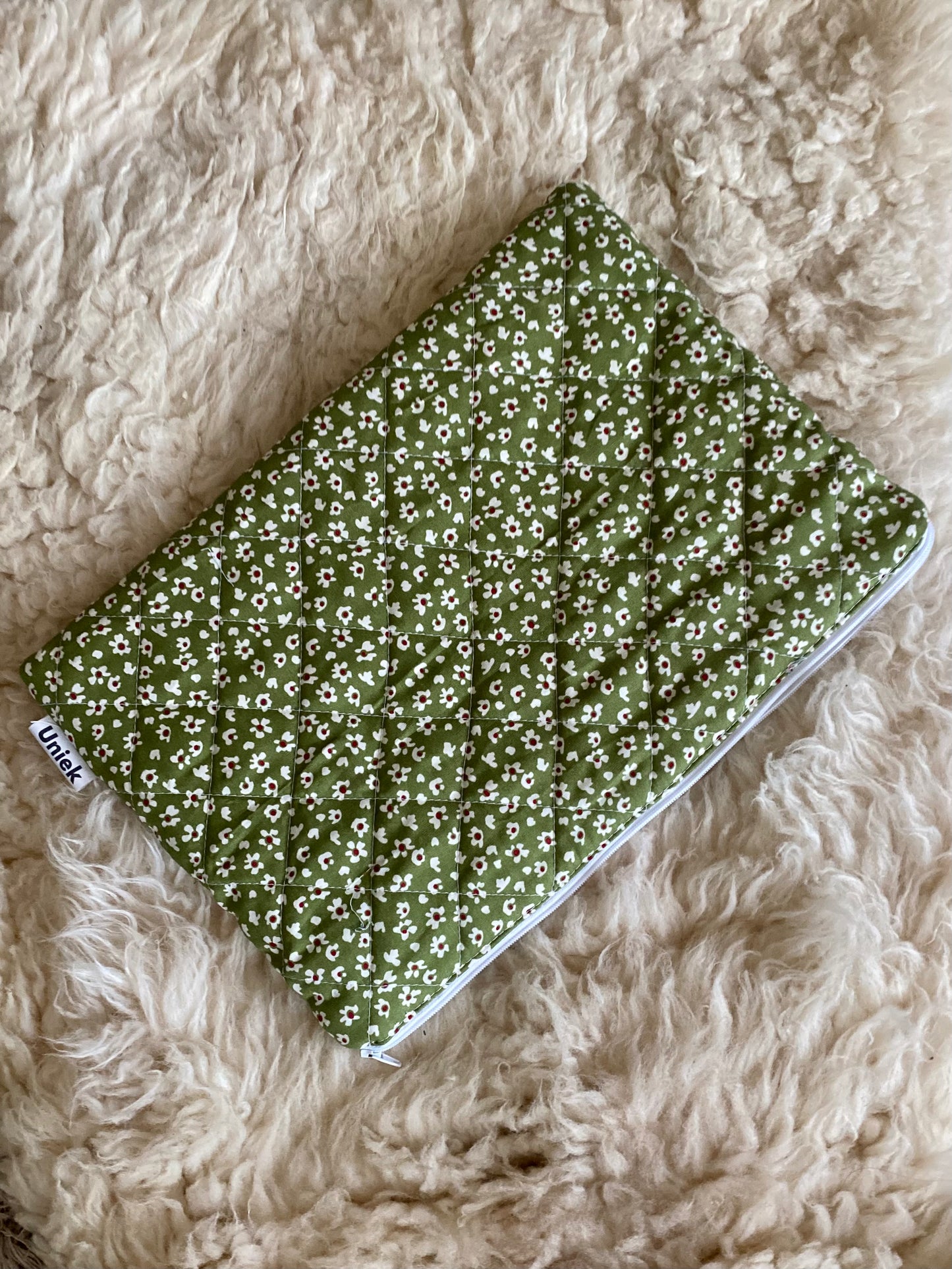 Laptopsleeve - Green flowers