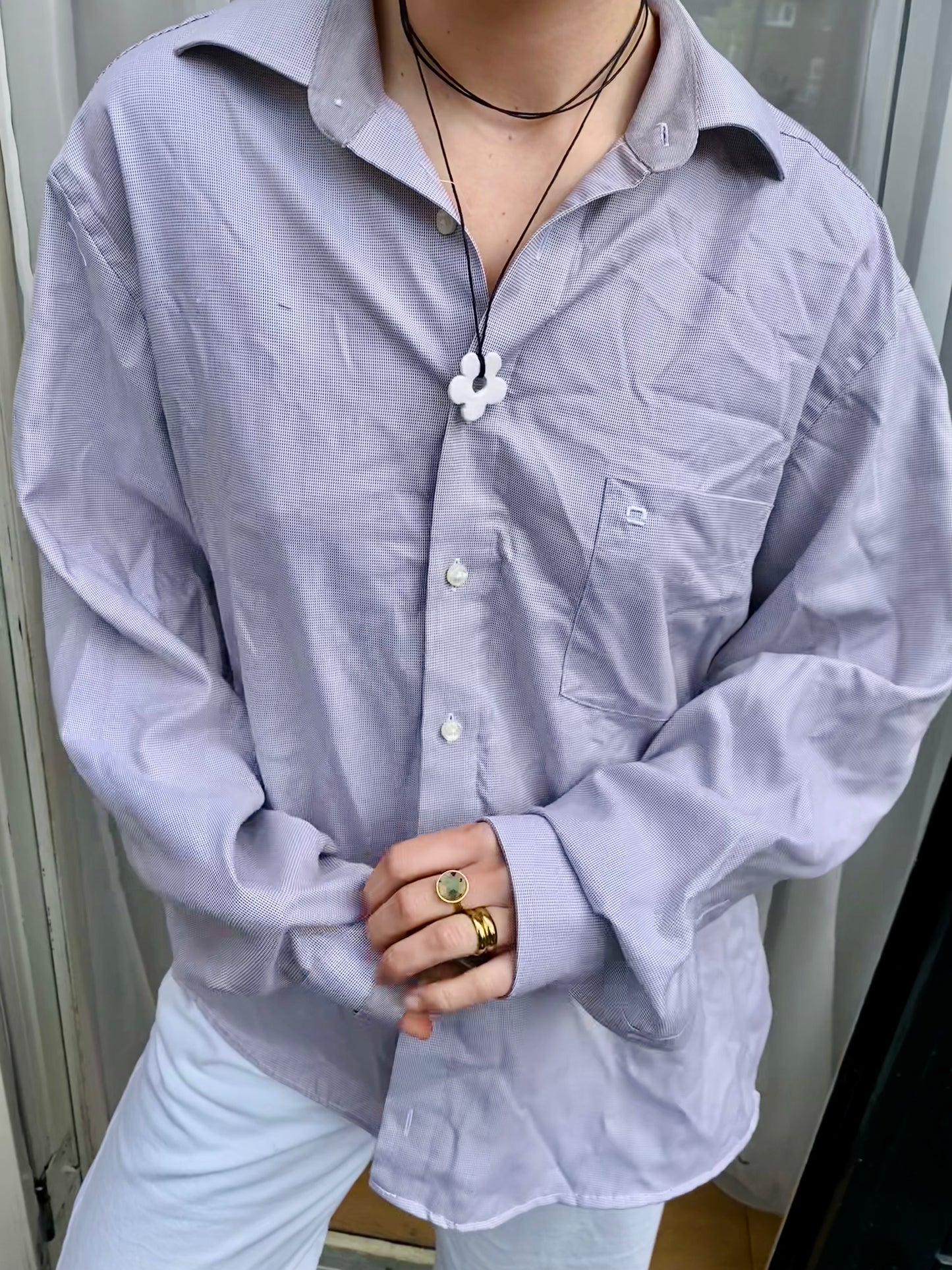 Upcycled blouse - Double Trouble