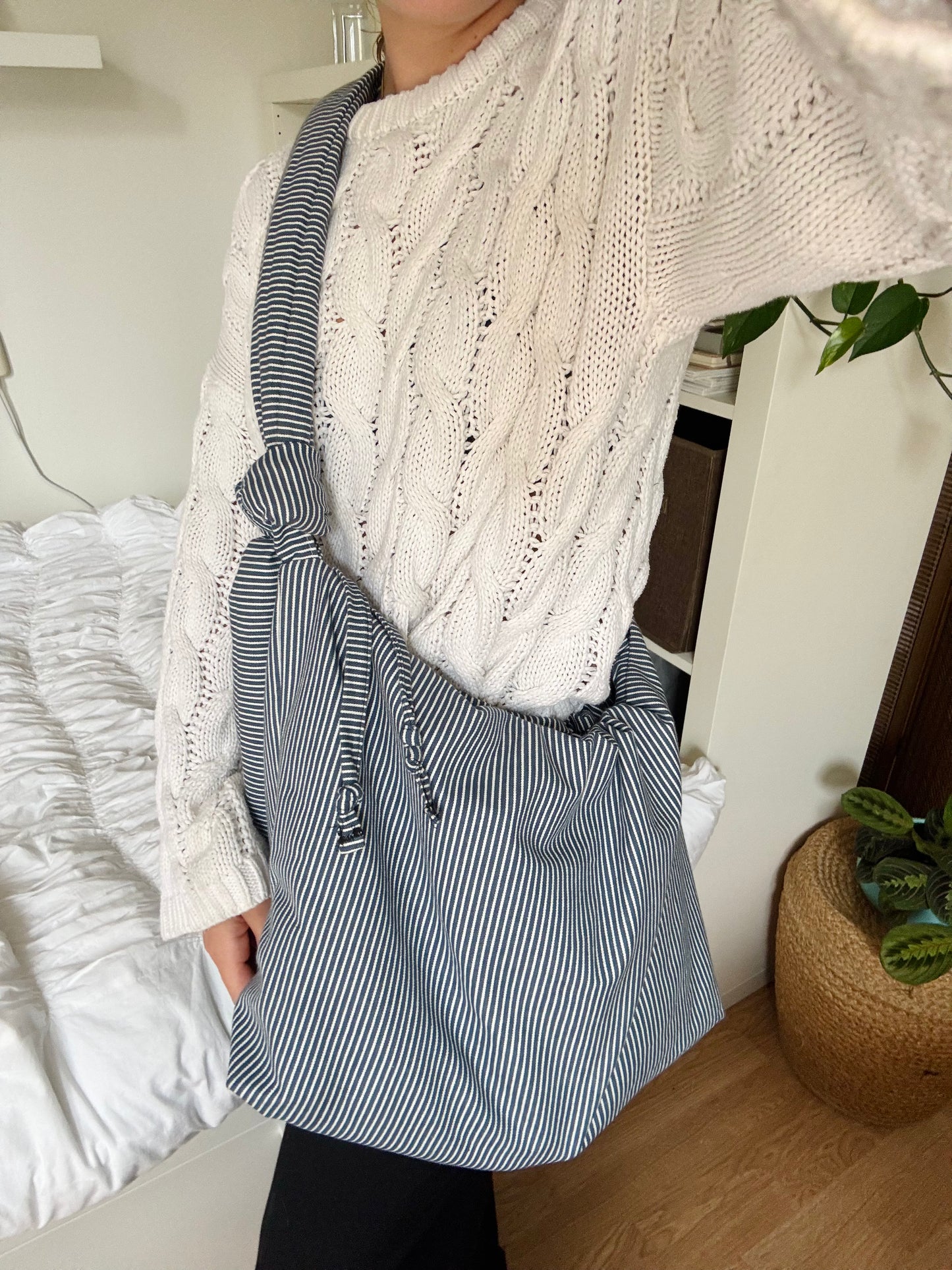 Puffy stripe bag