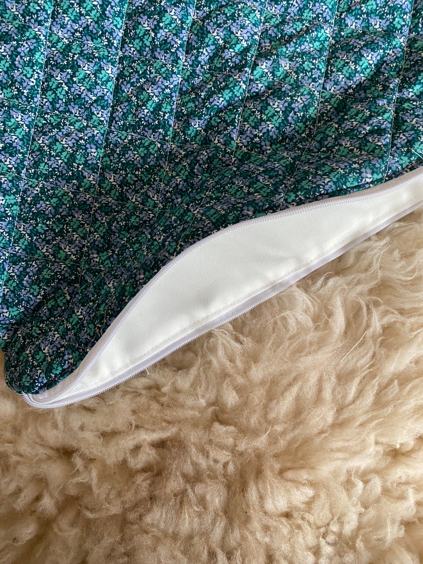 Laptopsleeve XL - Blue flowers