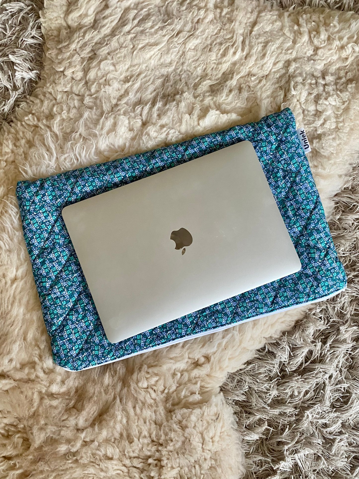 Laptopsleeve XL - Blue flowers